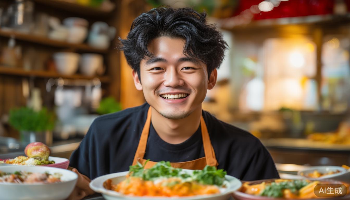 tiktok两万粉丝 小胖哥是一位热爱美食的年轻人,