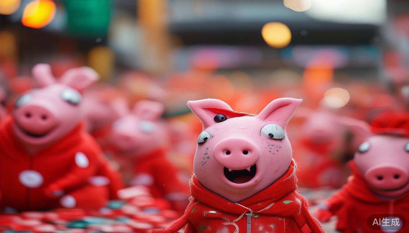 小猪佩奇，这个动画角色在快手平